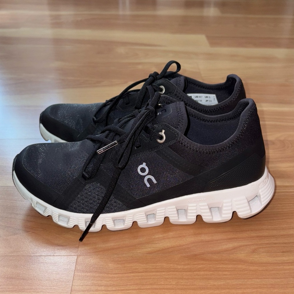 On Cloud X 3 AD Black Mesh Ultra Lightweight Athletic Running Sneakers Size 7 - Picture 4 of 16